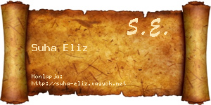 Suha Eliz névjegykártya
